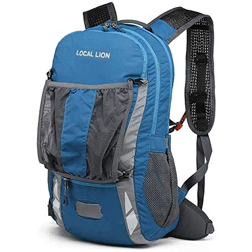 LOCAL LION Fahrradrucksack Wanderrucksack 18L mit Regenschutz für Damen Herren Rucksack mit Rückenbelüftung wasserdicht zum Radfahren Sport Schule Wandern Alltagsleben Camping von LOCAL LION