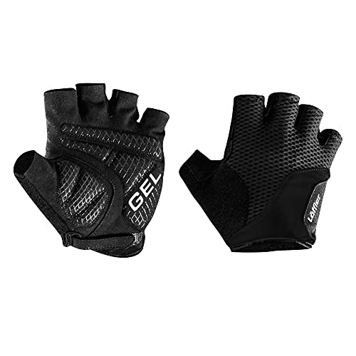 Löffler Bike Gloves Elastic Gel Schwarz - Hochwertiger elastischer Radhandschuh, Größe 7-7.5 - Farbe Black von Löffler