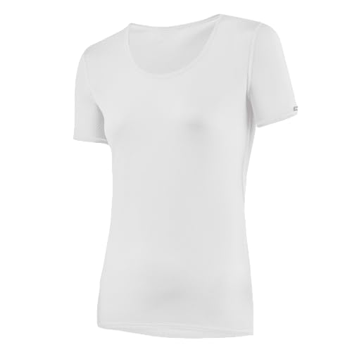 LÖFFLER Damen DA. KA TRANSTEX Light T-Shirt, Weiß, 34 von Löffler