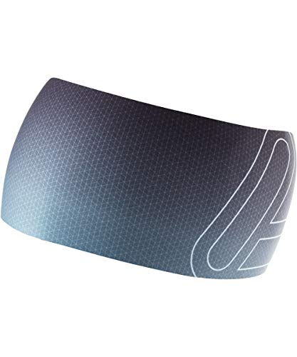 Löffler Elastic Headband Open Cut Schwarz - Leichtes elastisches Stirnband, Größe One Size - Farbe Black - Brilliant Blu von Löffler