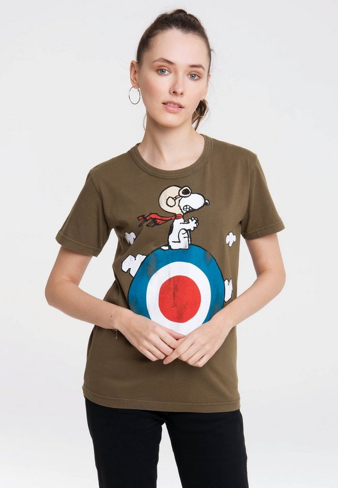 LOGOSHIRT T-Shirt Peanuts - Snoopy mit lizenziertem Print von LOGOSHIRT