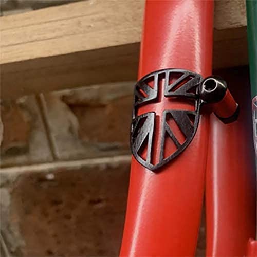 LONDON CRAFTWORK Kabelschutzblechschutz für Brompton in Schwarz Union Jack Gabelschutz von London Craftwork