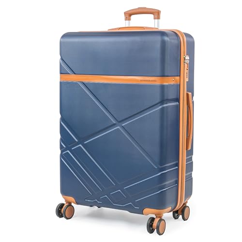 London Fog Eton Trolley-Koffer – ABS-Hartschalenkoffer, großer leichter Koffer, Gepäck mit 8 drehbaren 360-Grad-Rädern, vollständig gefütterter Innenraum, TSA-Schloss und Teleskopgriff, von LONDON FOG