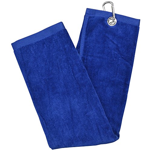Longridge Luxury 3 Fold Golf Handtuch - Blau, von Longridge