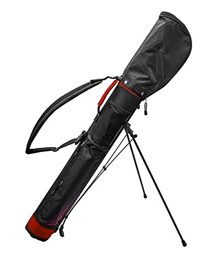 Longridge Ultra Light 5' Golf Stand Bag, Schwarz/Rot von Longridge