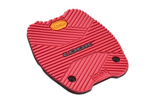 LOOK Cycle - Activ Grip City Pad - Kompatibel mit Geo City Grip Flat Pedalen - Anti-Rutsch Technologie mit Innovativer Activ Gummi Oberfläche - Hohe Widerstandsfähigkeit und Beständigkeit - Rot von LOOK