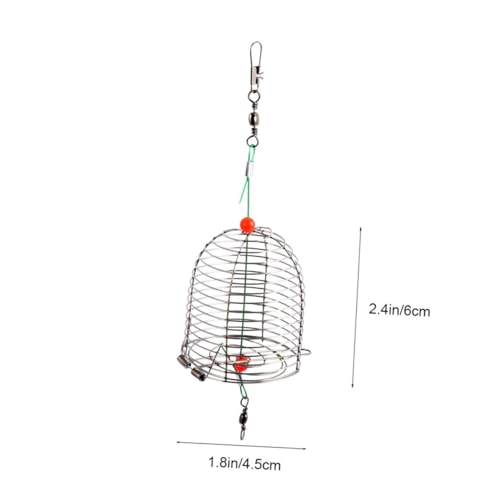 LOORGVEL 5 Stück Teiliges Edelstahl Köderkäfige für Outdoor Angeln Langlebiger Fischereikorb Kompakt und Wiederverwendbar für Karpfen Flusskrebs Köder Einfach zu Reinigen und von LOORGVEL