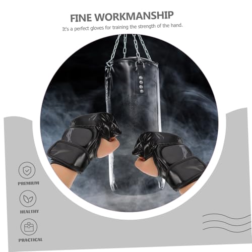 LOORGVEL Boxhandschuhe Erwachsene Kickboxen Sparring Handschuhe mit Breitem Verstellbarem Handgelenkband Atmungsaktiv Stoßdämpfend Langlebig Geeignet für Training und Wettkampf von LOORGVEL