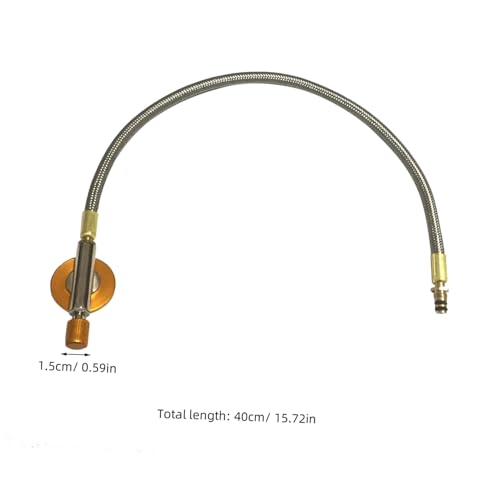 LOORGVEL Split gaskocher Ventilleitung Langlebiger Sicherer Camping Brenner Anschluss für Outdoor Gasherd Kompatibel mit Geteiltem Ofenanschluss Portabel und Einfach zu Verwenden von LOORGVEL