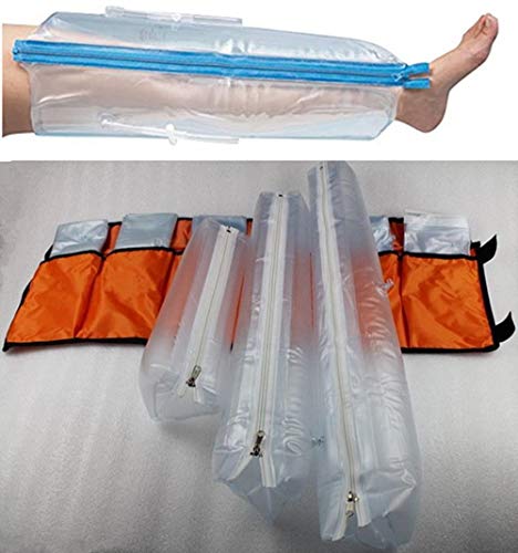 LOOSE Erste-Hilfe-Air Splint Kits, Aufblasbarer Kunststoff-Splint, 6Er Set, Mit Hand/Handgelenk, Ellbogen/Halb Arm, Voll Arm, Fuß/Sprunggelenk, Halb Beine, Ganzbein Für Outdoor Notgebrauch von LOOSE