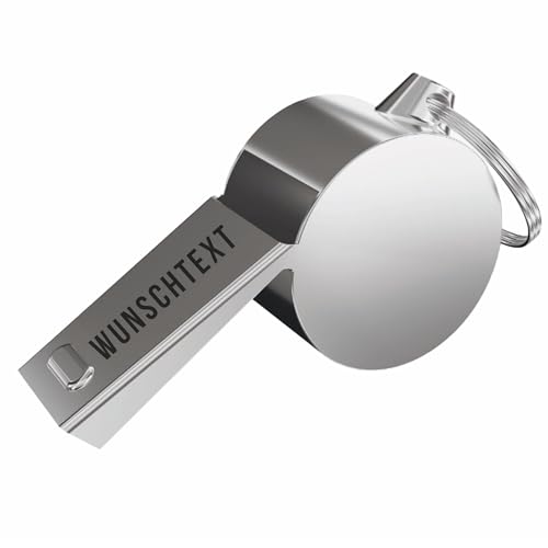 LOPREX® personalisierte Trillerpfeife mit Gravur - Schiedsrichter Pfeife - Trillerpfeife Sportuntericht - laut im Notfall - ideal für Sport und Lehrer von LOPREX