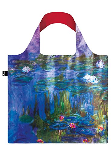 LOQI Museum Claude Monet Water Lilies Bag Strandtasche, 50 cm, 20 liters, Mehrfarbig (Multicolour) von LOQI