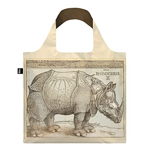 LOQI Albrecht Duerer - Rhinocerus Recycling-Tasche, beige, Zeitgenössisch von LOQI