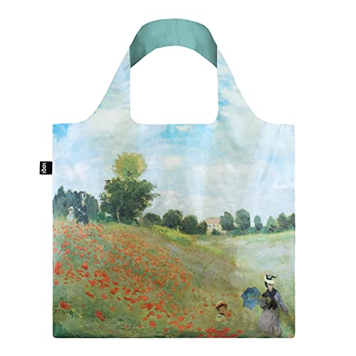 LOQI Claude Monet Wild Poppies Tasche Wiederverwendbare Einkaufstasche, Kunststoff, bunt von LOQI