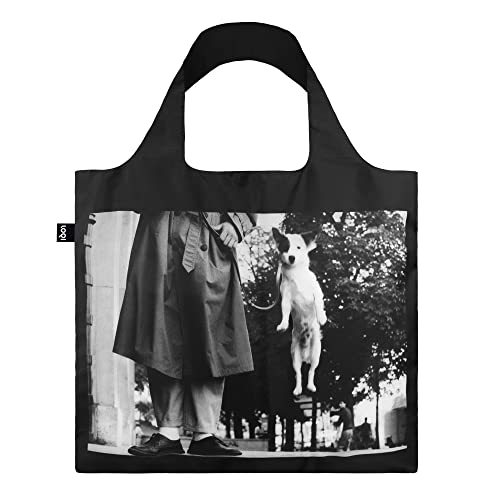 LOQI Elliott Erwitt Hunde-Springtasche, recycelt, Schwarz/Weiß, schwarz/weiß, Zeitgenössisch von LOQI