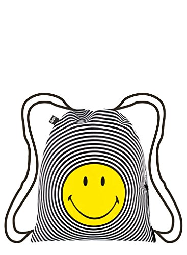 LOQI Artist Smiley Spiral Backpack Rucksack, 44 cm, 10 liters, Mehrfarbig (Multicolour) von LOQI