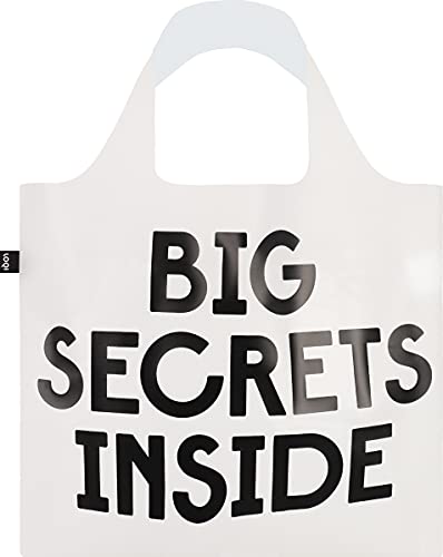 LOQI Snask Secret Bag Classic Transparent, Mehrfarbig, 50 x 42 cm, Strandtasche, Mehrfarbig, 50 x 42 cm, Strandtasche von LOQI