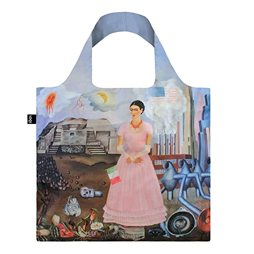 LOQI Tasche Frida Kahlo Selbstporträt an der Grenze, bunt, Zeitgenössisch von LOQI