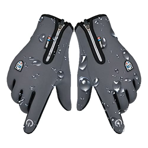 Alle Finger-Gaming-Handschuhe | Reißverschluss Winterhandschuh Touchscreen-Handschuh - Wasserabweisende Thermo-Winterhandschuhe mit weichem Flanellfutter zum Laufen, Radfahren, Fahren, von LOSOO