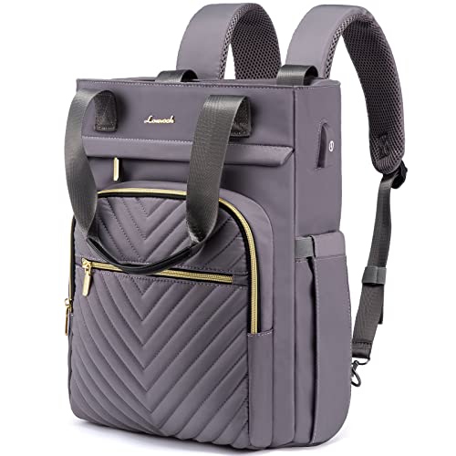 LOVEVOOK Backpack Women 15.6 Zoll Laptop Rucksack Handtasche Damen 2 in 1 Schulrucksack Mädchen Teenager Tagesrucksack Wasserdicht Cityrucksack Damen mit USB Daypacks für Uni Reise Business von LOVEVOOK