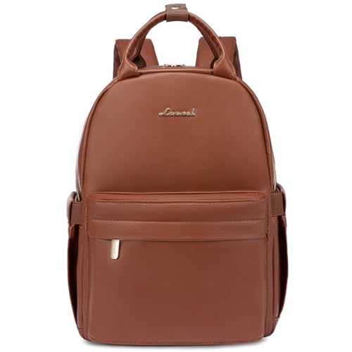 LOVEVOOK Kleiner Leder Rucksack Damen Klein Cityrucksack Handtasche 2 in 1 Wasserdicht Tagesrucksack Mini Backpack Women Elegant Casual Daypack für Reise Freizeit Einkauf Arbeit von LOVEVOOK