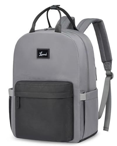 LOVEVOOK Schulrucksack Teenager, Laptop Rucksack Damen Elegant 15.6 Zoll Schultasche Mädchen City Backpack Women Modern Tagesrucksäcke Wasserdicht School Bag Casual Daypacks für Schule Uni Reise, Blau von LOVEVOOK