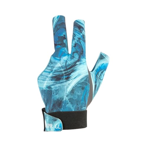 LOVIVER 3-Finger-Billardhandschuh, Billard-Queue-Handschuhe für die Linke Hand, bequemer, Rutschfester Snooker-Queue, Sporthandschuh, Snooker-Handschuh für, Stil D von LOVIVER