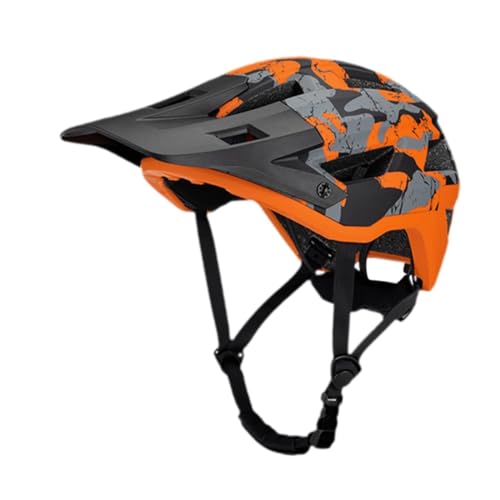LOVIVER Fahrradhelm, Mountainbike-Helm, Outdoor, verstellbare Größe, Fahrradzubehör für Männer und Frauen, Rollerhelm, Fahrradhelm, Orange von LOVIVER