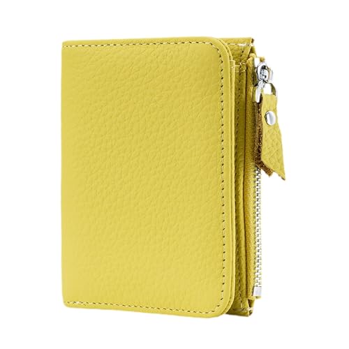 LOVIVER Frauen Brieftasche Dame Tasche Mode Falten Zipper Handtasche für Straße Dating Weibliche, Gelb von LOVIVER