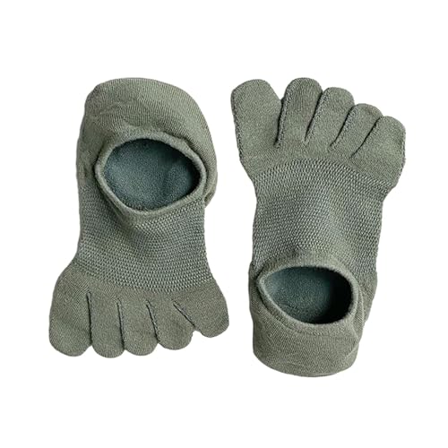 LOVIVER Fünf-Finger-Socken, weiche, rutschfeste, dünne Baumwollsocken für Freizeitsportler, Männer und Erwachsene, Grün von LOVIVER