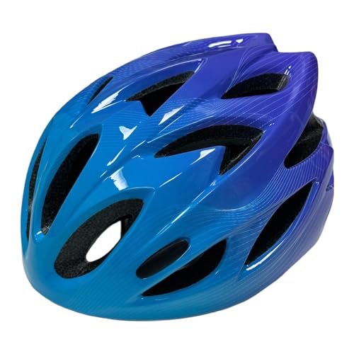 LOVIVER Kinder-Fahrradhelm, stilvoller Kinder-Fahrradhelm, 52–58 cm, Leichter Rennradhelm, sportlicher Helm zum Radfahren, Blau von LOVIVER