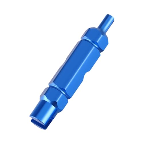 LOVIVER Multifunktionales amerikanisches Ventileinsatzwerkzeug, Schlüssel zum Entfernen der Verlängerungsstange für französische Reifenventile, Blau von LOVIVER