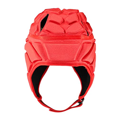 LOVIVER Rugby Helm Kopfbedeckung Scrum Cap Hockey Kopfschutz Schutzhut, Rot L., S bis XL von LOVIVER
