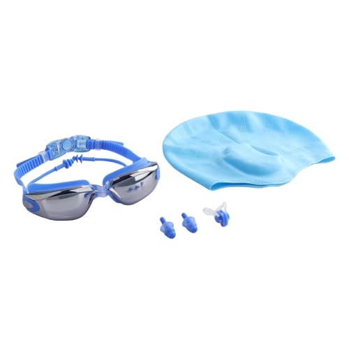 LOVIVER Schwimmbrille, Schwimmbrille, Wasserabweisende Schwimmbrille, Wasserbrille, zum Schnorcheln, für den Innenbereich, Tauchen, für Erwachsene, Blau von LOVIVER
