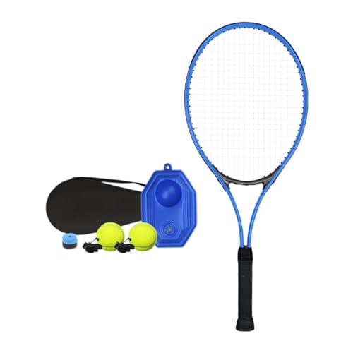 LOVIVER Solo-Tennistrainer-Ball, Solo-Trainingsgerät mit Saitenbällen, professionelles Selbsttraining für Erwachsene, Frauen und Männer, Blau von LOVIVER