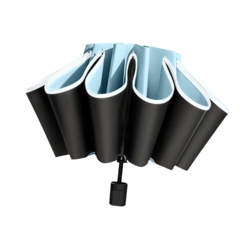 LOVIVER Taschenschirm Kompakte Persönliche Regenschirme Winddichte Sonnenregenschirme, Blau von LOVIVER