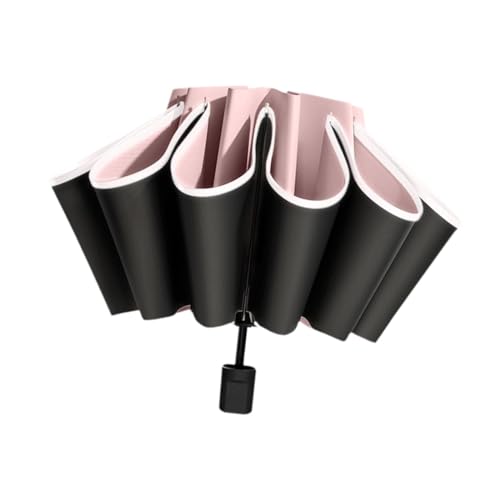 LOVIVER Taschenschirm Kompakte Persönliche Regenschirme Winddichte Sonnenregenschirme, ROSA von LOVIVER