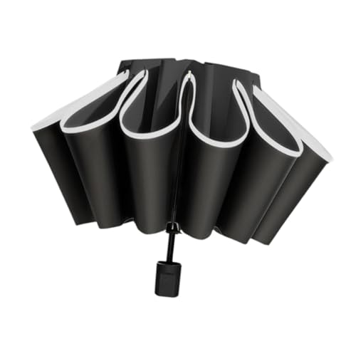 LOVIVER Taschenschirm Kompakte Persönliche Regenschirme Winddichte Sonnenregenschirme, Schwarz von LOVIVER