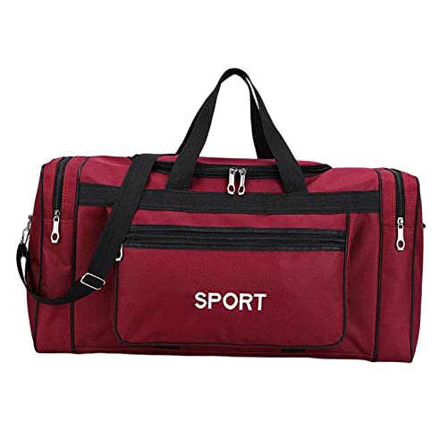 LOVIVER Tragbare Sporttasche mit verstellbarem Riemen, Yoga-Tragetasche, Trainingstasche, wasserdicht, Gepäcktasche für die Jagd, Camping, Angeln, Training, Rot von LOVIVER