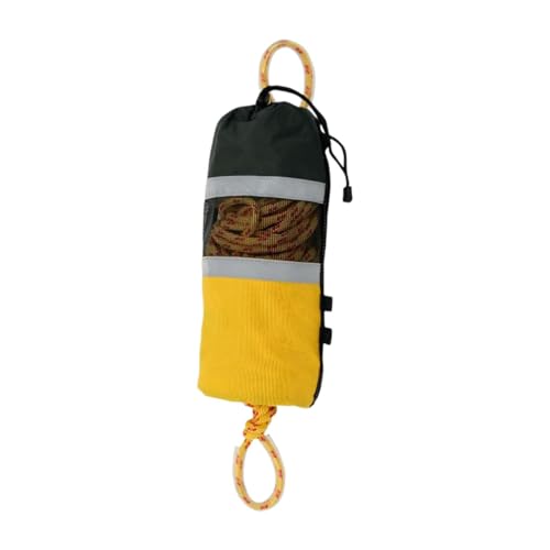 LOVIVER Wurfsack aus Wurfseil, Wurfsäcke für Wasser mit Seil, Wurfsack aus 15 m Seil für Schwimmjacht, Segelboot, Orange von LOVIVER
