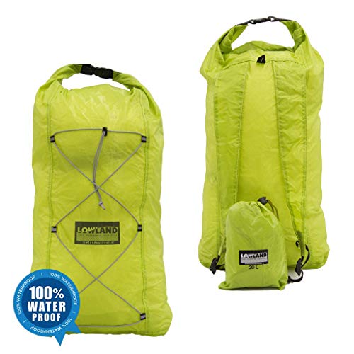 LOWLAND OUTDOOR Dry Back Pack, Lime, 25cm x 19cm x 45cm von LOWLAND OUTDOOR