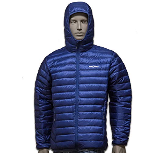 LOWLAND OUTDOOR Herren Optimum Down Hooded Jacket, Cobalt, XL von LOWLAND OUTDOOR