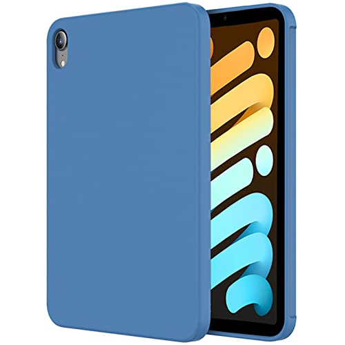 Hülle für iPad Mini 6 2021 8,3 Zoll, Hochwertiges Liquid Silicone mit Mikrofaserfutter, Rundumschutz Stoßfest Silikon Case Handyhülle für iPad Mini 6,C von LOXO CASE