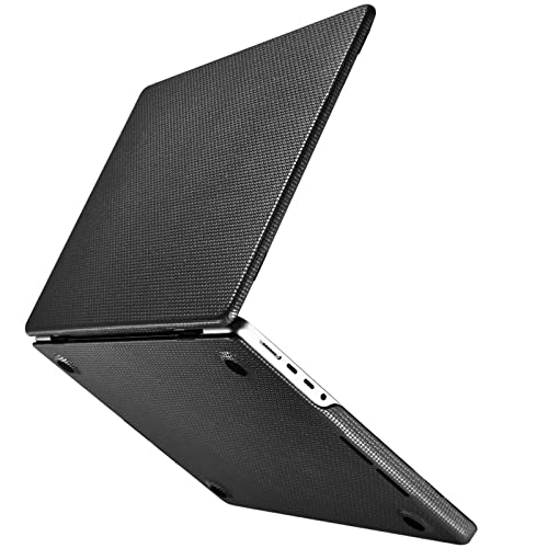 LOXO CASE Echte Leder Hülle Kompatibel mit MacBook Pro 14" (2021 Freisetzung) A2442, Handgefertigte Premium Vintage Laptophülle - Lederhülle aus echtem Premium Leder,Black von LOXO CASE