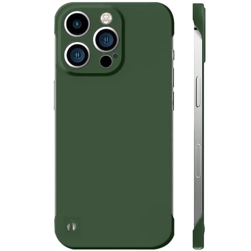 LOXO CASE Hülle für iPhone 13 Mini/13/13 Pro/13 Pro Max, Rahmenloses Design – Flüssigsilikonhülle, Kameraschutz, Stoßfest, Schlanke Handyhülle,Dark Green,13 Mini von LOXO CASE