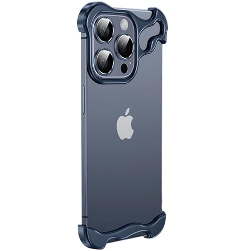 LOXO CASE Hülle für iPhone 15 Pro Max/15 Pro/15, Speziell Geformte Metalleckenpolsterung, Anti-Fall-Handyhülle mit Kameraobjektivschutz, Minimalistischer Schutz,Blue,15 Pro Max von LOXO CASE