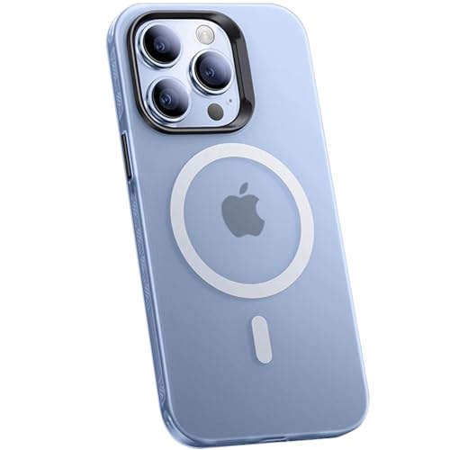 LOXO CASE Matte Hülle für iPhone 15/15 Pro/15 Plus/15 Pro Max, [kompatibel mit MagSafe] Anti-Fingerabdruck-TPU, Dünne Handyhülle, Schützend, rutschfest, Stoßfest,Blue,15 Pro von LOXO CASE
