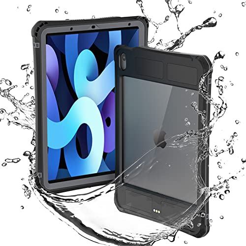 LOXO CASE Wasserdicht Hülle für iPad Air 4. Generation 2020 10,9 Zoll, IP68 Zertifiziert voll Versiegelt Wasserfeste [Staubdicht] [Schneefest] [Stoßfest] von LOXO CASE