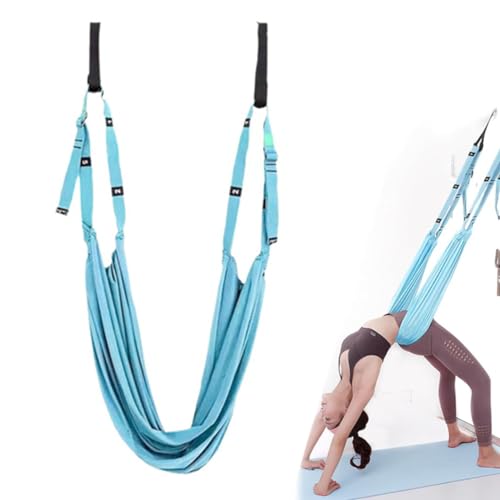 Aerial Yoga Seil für Rückenschmerzen, Taille Rücken Bein Stretch Gurt, Yoga Fitness Band, Beindehnung, Unterstützung Trainer, Yoga Inversions-Schaukeln, Hängemattenschaukel, Stretch-Gurt, von LQQDREX