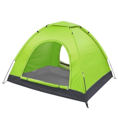 Tent for Camping 3-4 Personen Einlagiges Großes Zelt Outdoor Camping Strand Outdoor Sonnenschutz Picknick Camping Zelt Markise Zelte (Color : Green, Size : A) von LQVAIPT